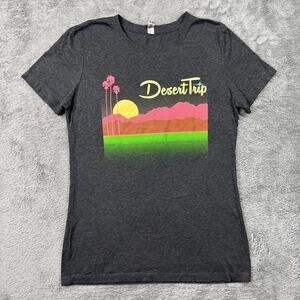 Desert Trip Concert Shirt 2016 Rolling Stones Dylan McCartney Women's L Band Tee